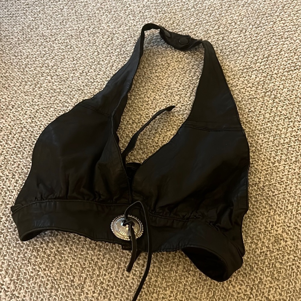 Hot leathers triangle bra, size M
